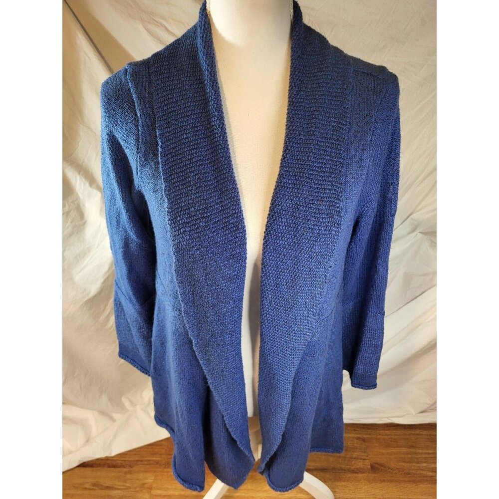 Habitat Size S Blue‎ Open Front Cardigan Sweater